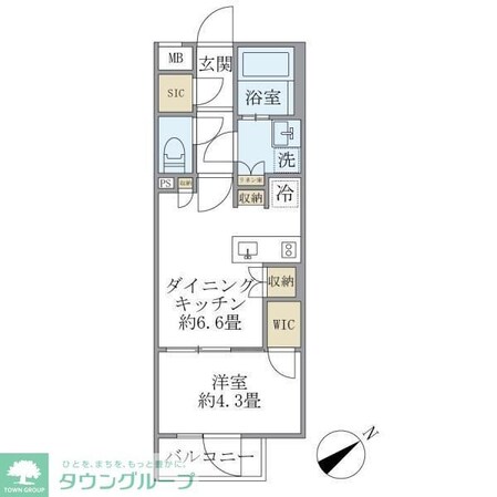 コンポジット早稲田鶴巻町の物件間取画像